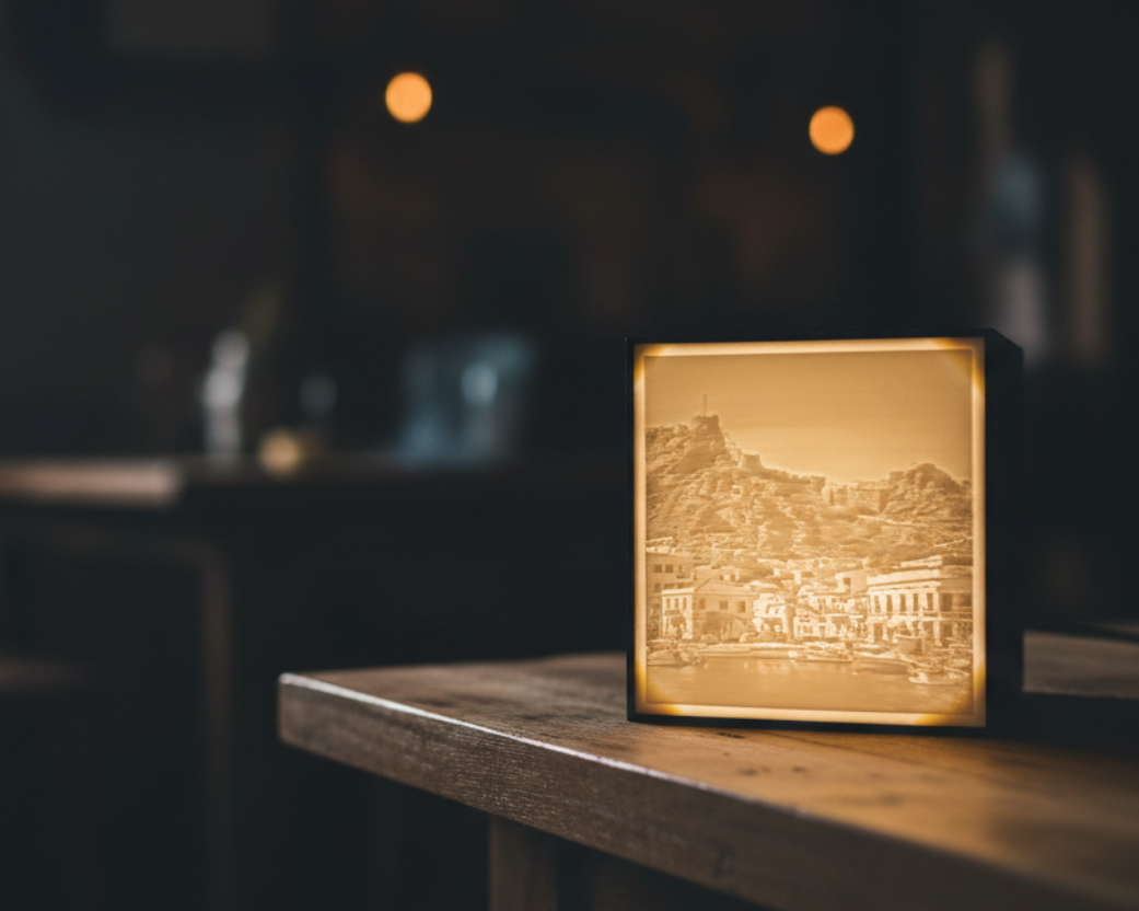 Προσωποποιημένο Φωτιστικό Lithophane