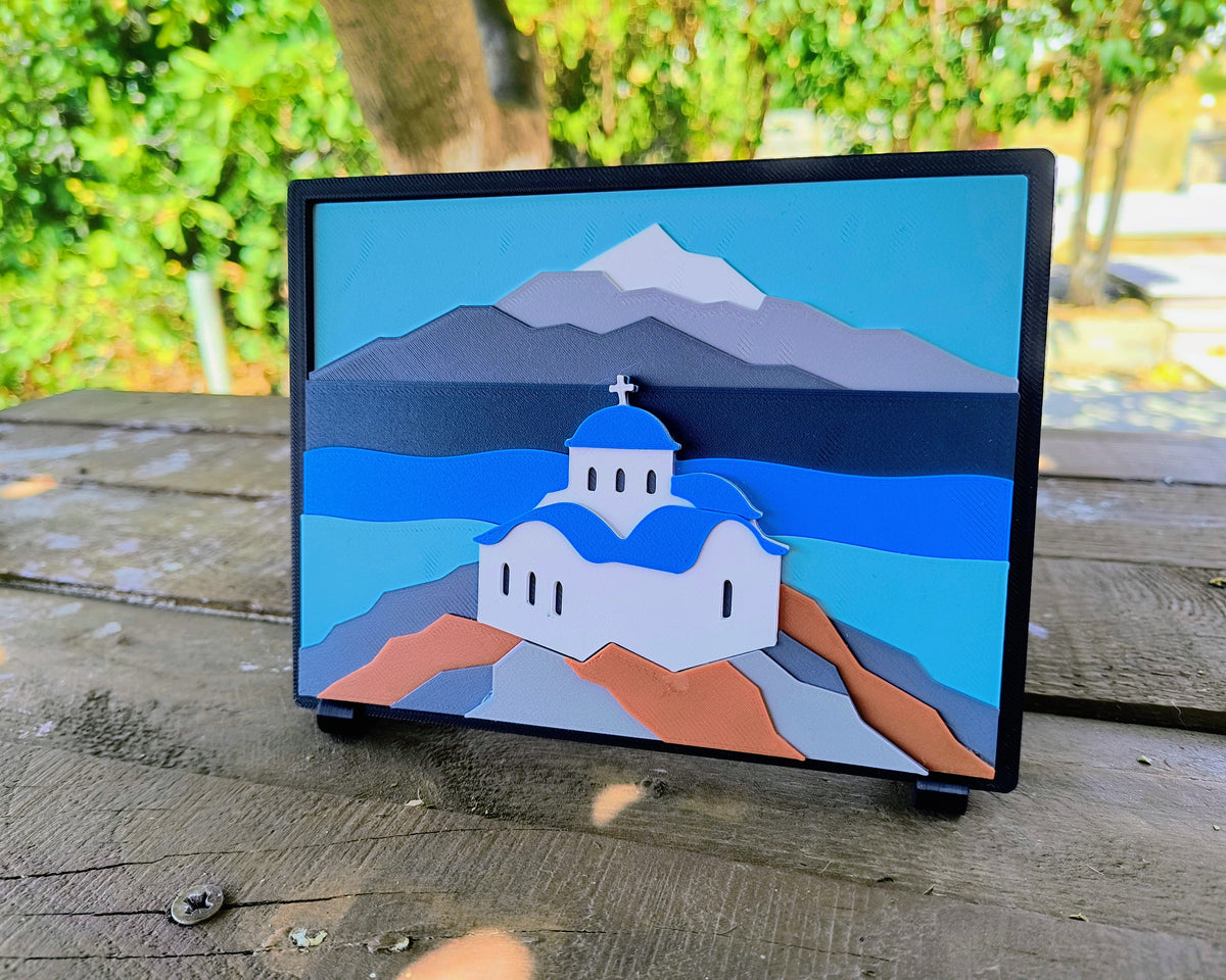 Λήμνος σε Επίπεδα 3D Διακοσμητικό